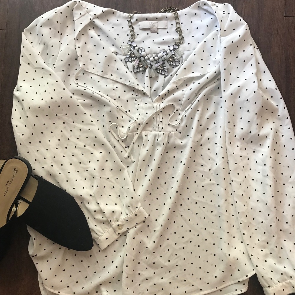 Loft • Polka Dot Blouse